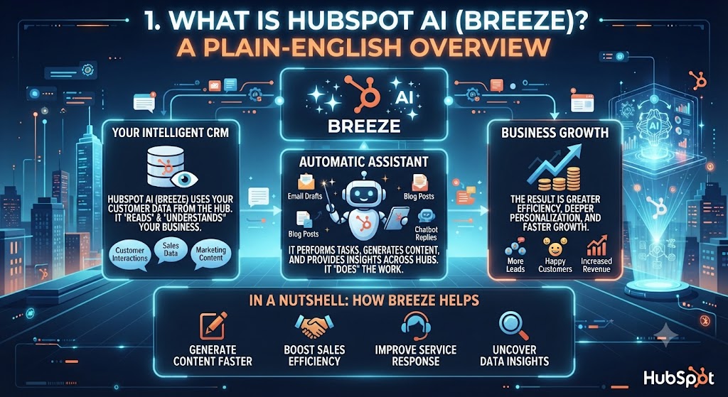 1. What Is HubSpot AI (Breeze) A Plain English Overview