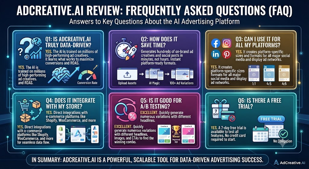 11. AdCreative AI Review Frequently Asked Questions