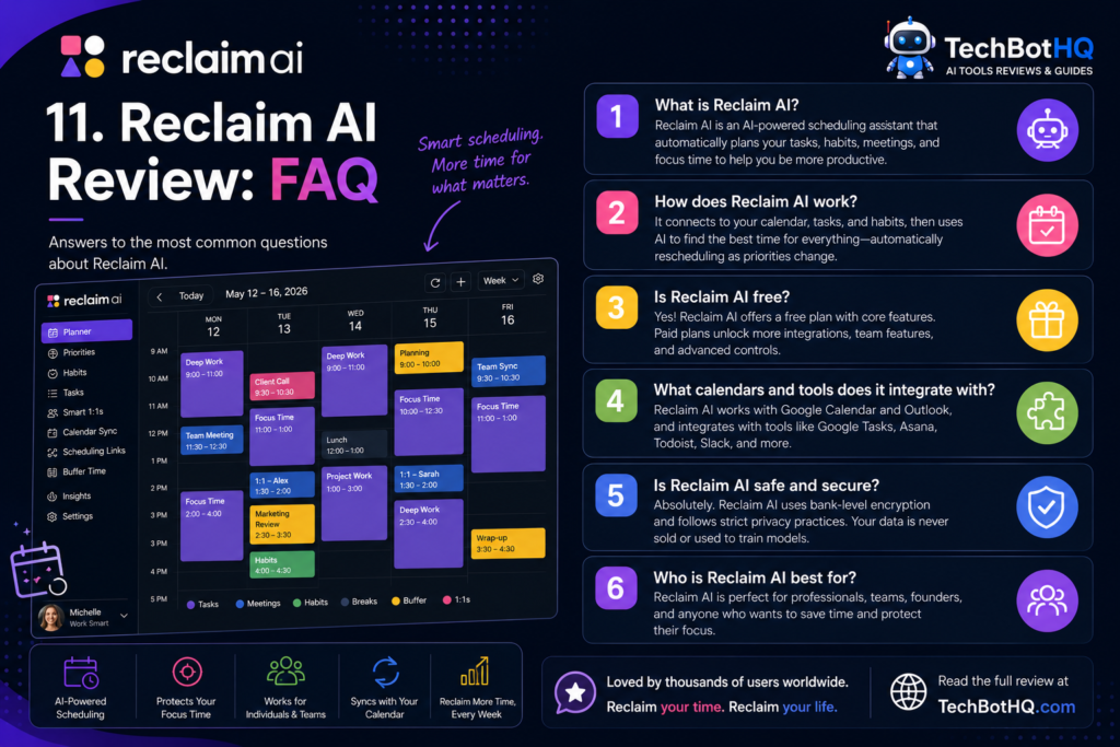 11. Reclaim AI Review FAQ