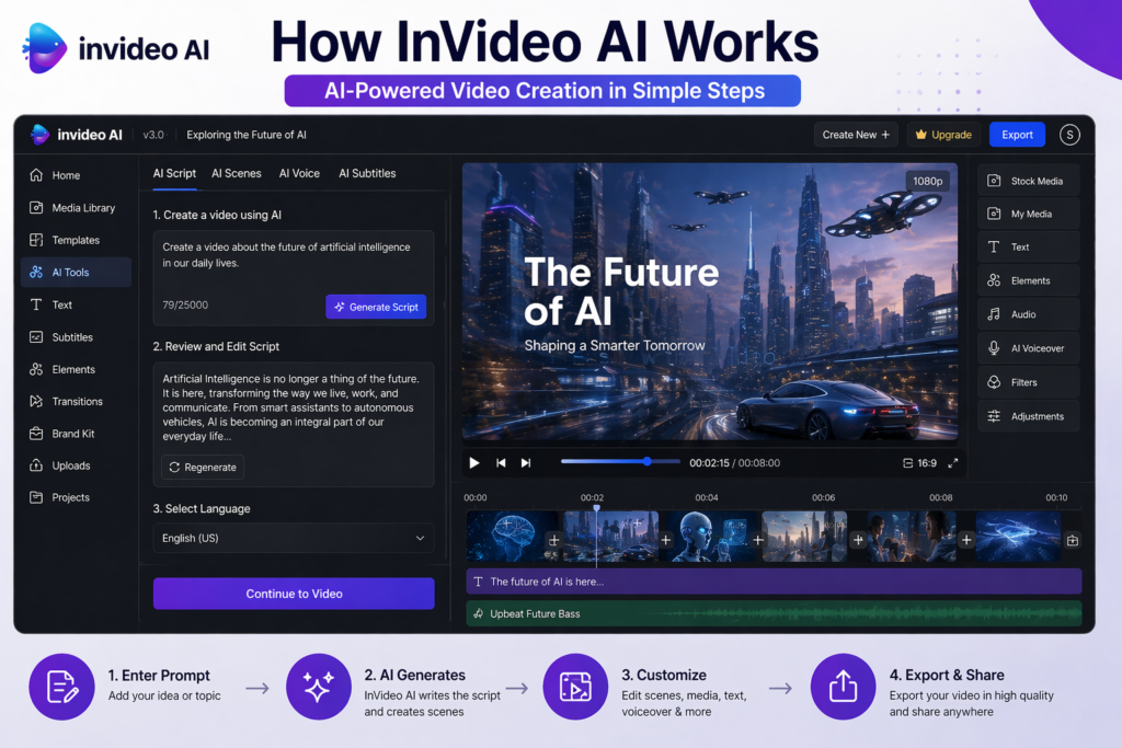 2. How InVideo AI Works The End to End Pipeline ( InVideo AI Review )
