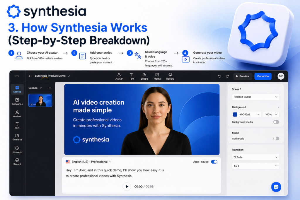 2. How Synthesia Works Key Features