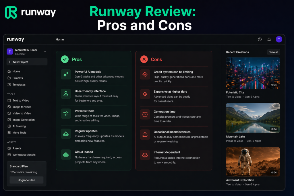 5. Runway AI Review Honest Pros and Cons
