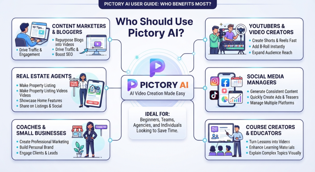 6. Who Should Use Pictory AI ( Pictory AI Review )