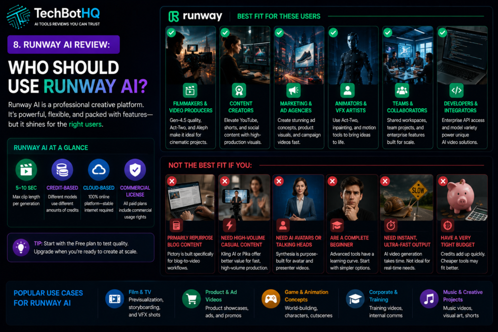 6. Who Should Use Runway AI ( Runway AI Review )