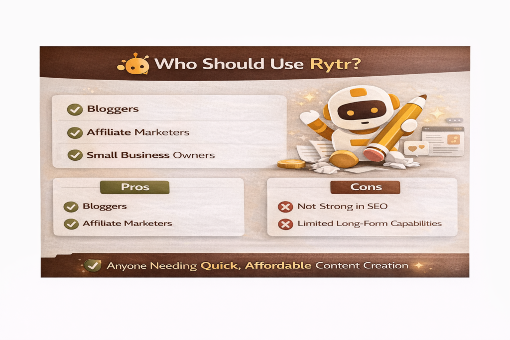 6. Who Should Use Rytr