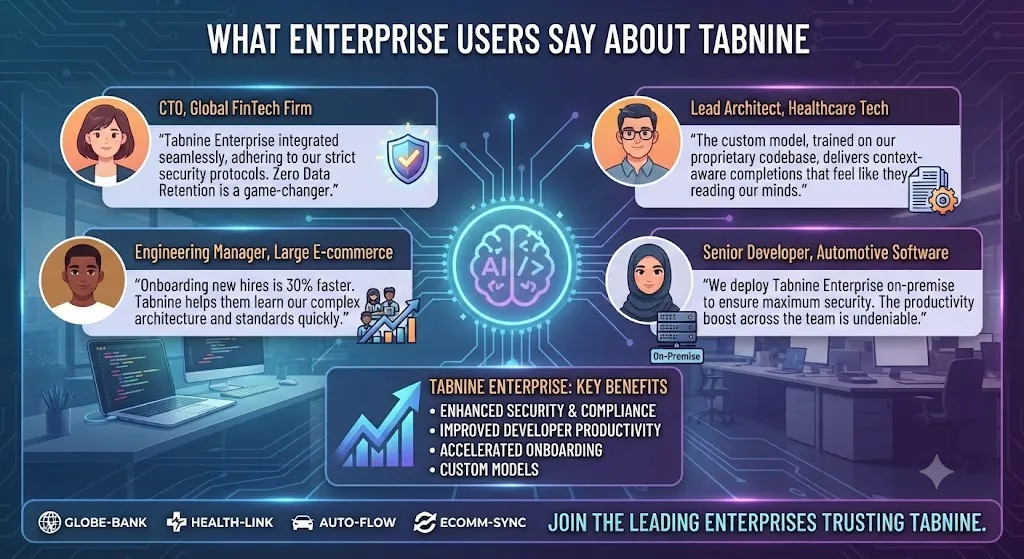8. What Enterprise Users Say About Tabnine