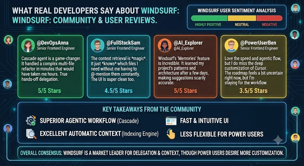 8. What Real Developers Say About Windsurf