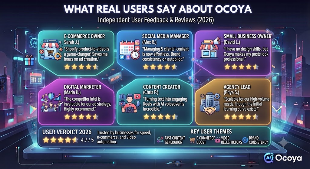 8. What Real Users Say About Ocoya