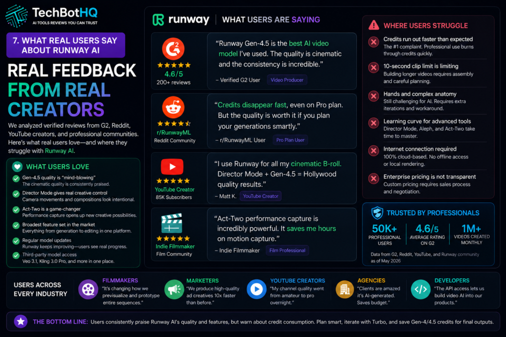 8. What Real Users Say About Runway AI ( Runway AI Review )