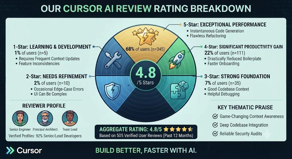 9. Our Cursor AI Review Rating Breakdown