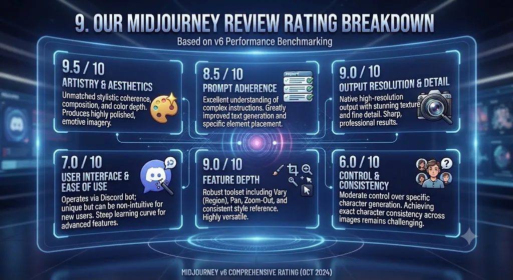 9. Our Midjourney Review Rating Breakdown