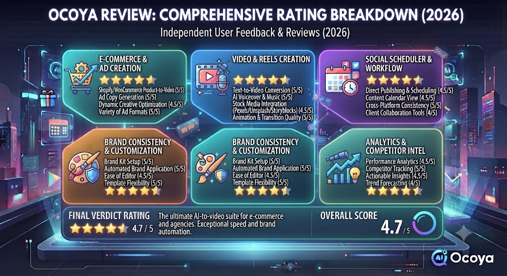 9. Our Ocoya Review Rating Breakdown