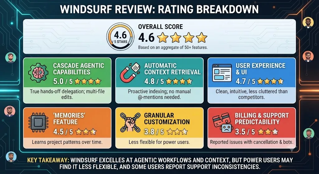 9. Our Windsurf Review Rating Breakdown