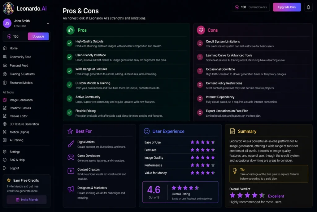 Leonardo AI vs other AI image generators showing comparison interface with tools differences features and performance overview in dashboard