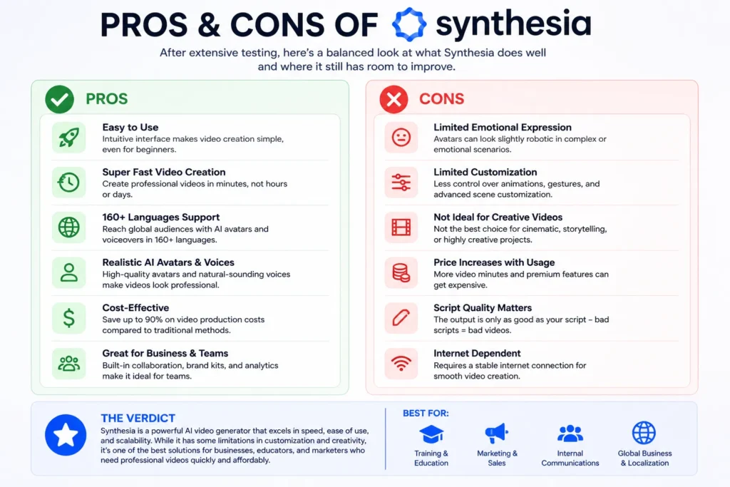 Pros and Cons of Synthesia