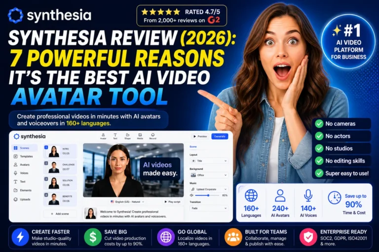 Synthesia Review 2026 7 Powerful Reasons It’s the Best AI Video Avatar Tool