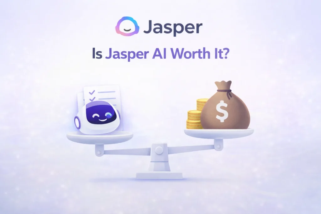 is jasper ai worth it comparison showing value of ai content tool vs cost