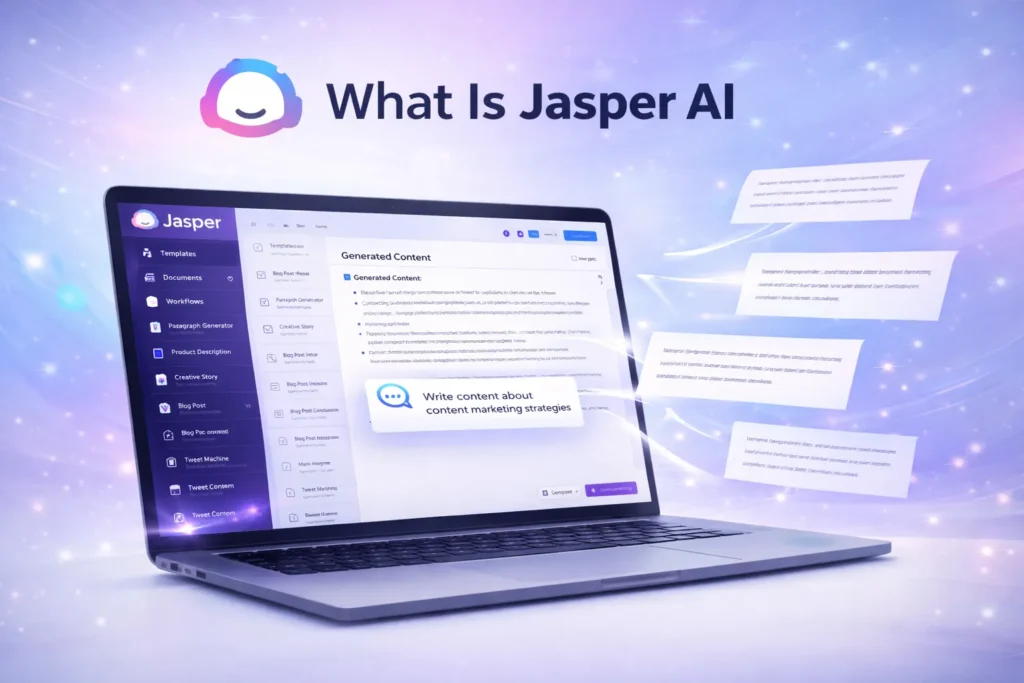 what is jasper ai writing assistant dashboard and content generation interface
