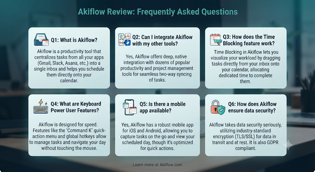 Akiflow Review Frequently Asked Questions