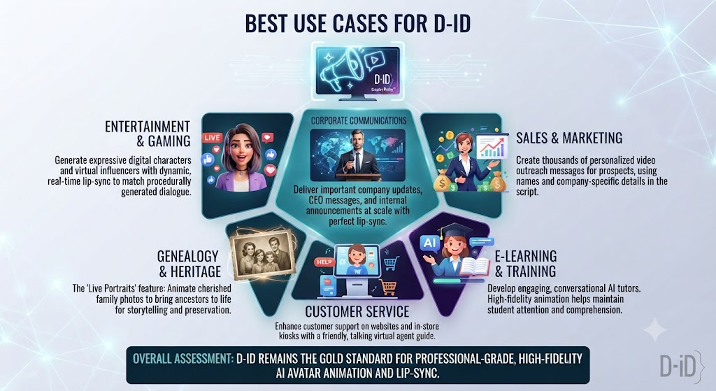 Best Use Cases for D ID