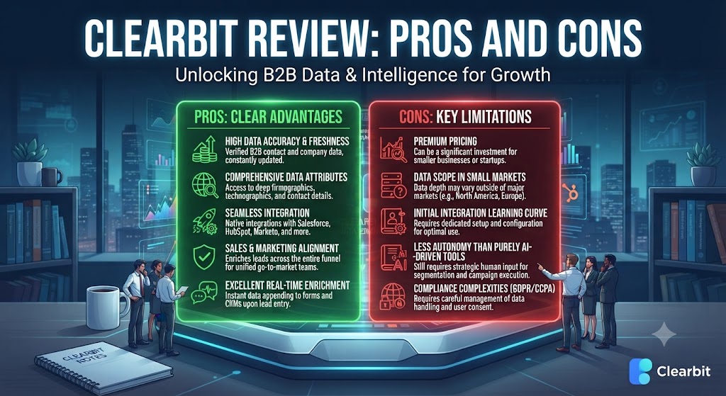 Clearbit Review Pros and Cons