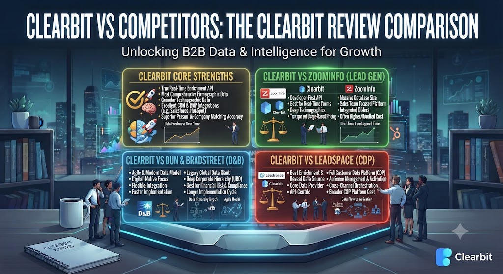 Clearbit vs Competitors The Clearbit Review Comparison