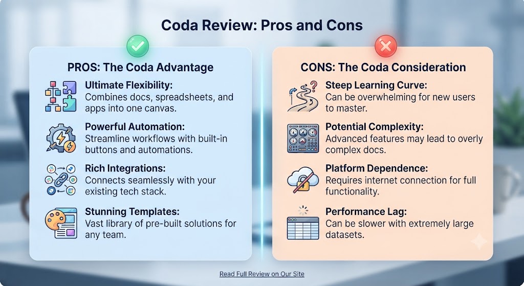 Coda Review Pros and Cons