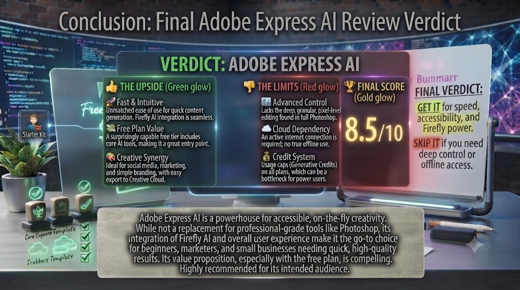Conclusion Final Adobe Express AI Review Verdict