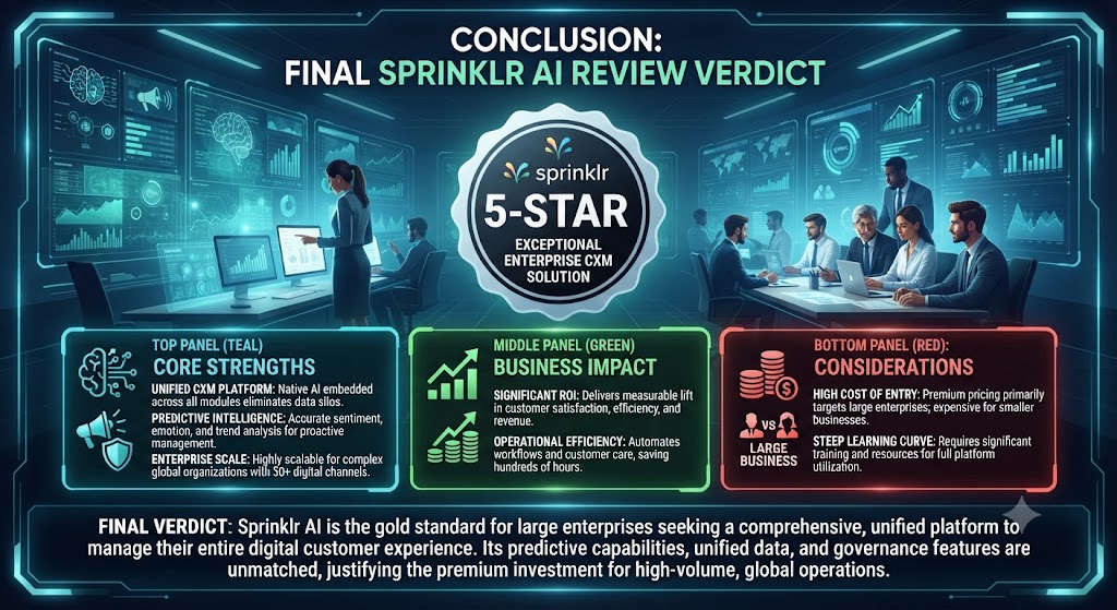 Conclusion Final Sprinklr AI Review Verdict