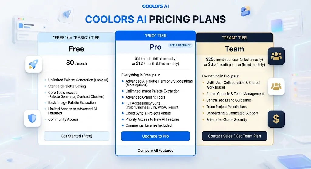 Coolors Ai Pricing Plans