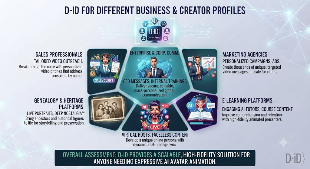 D ID for Different Business and Creator Profiles