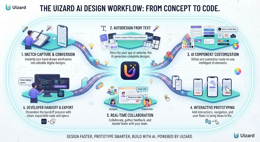 Design Workflow uizard ai