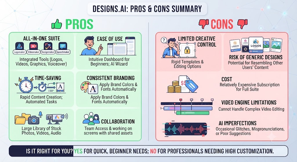 Designs.ai Pros and Cons