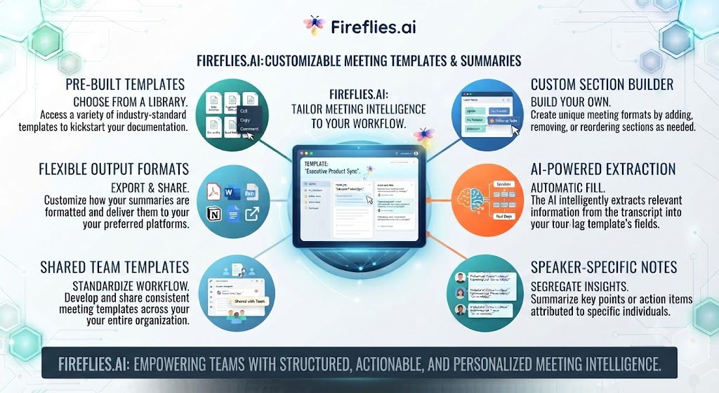 Fireflies.ai Review Meeting Templates and Custom Summaries