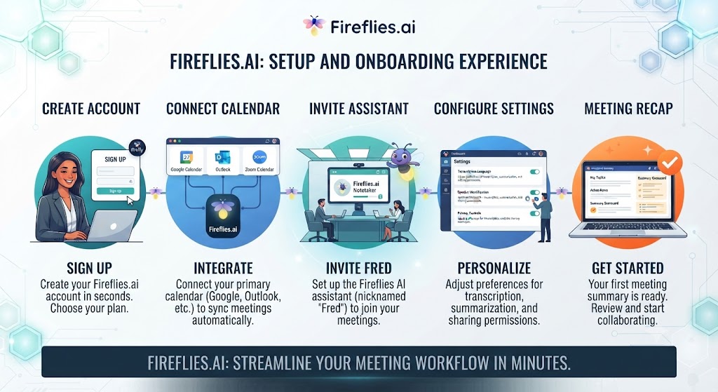 Fireflies.ai Review Setup and Onboarding Experience