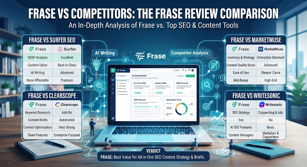 Frase vs Competitors The Frase Review Comparison