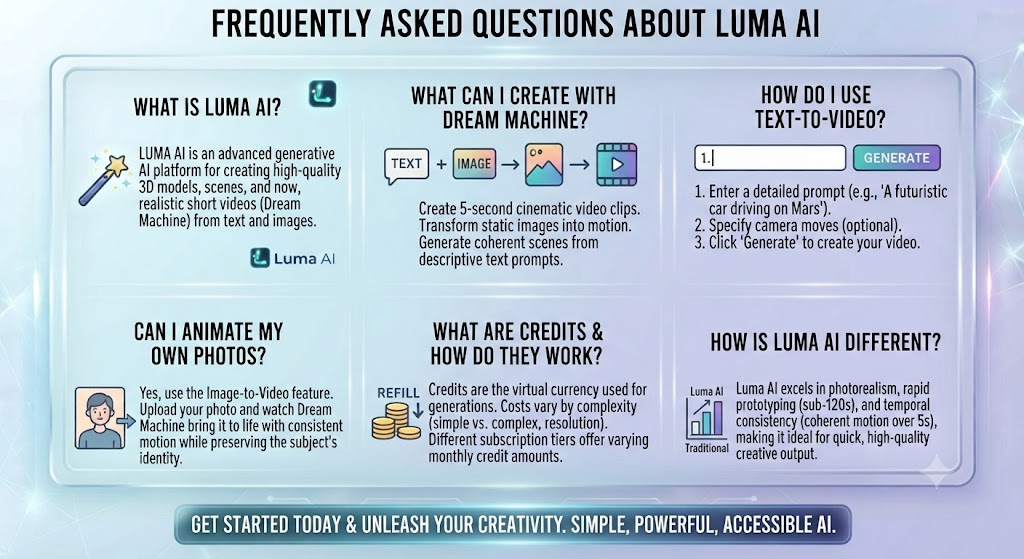 Frequently Asked Questions About Luma AI
