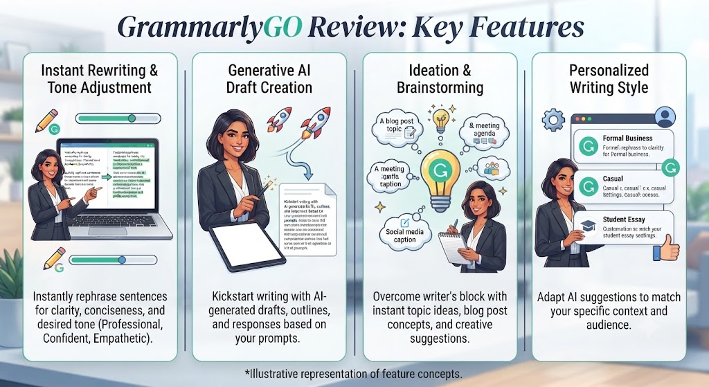 GrammarlyGO Review Key Features