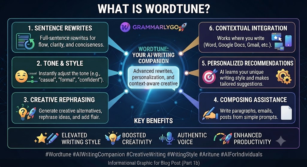 GrammarlyGO vs Wordtune What Is Wordtune