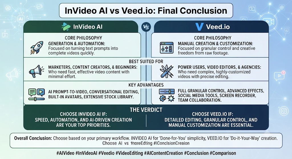 InVideo AI vs Veed.io Conclusion