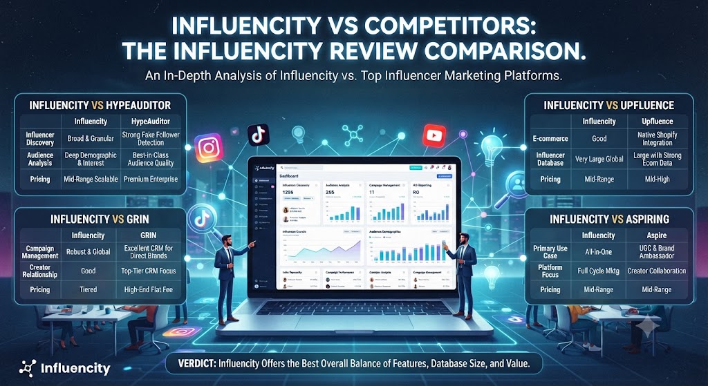 Influencity vs Competitors The Influencity Review Comparison