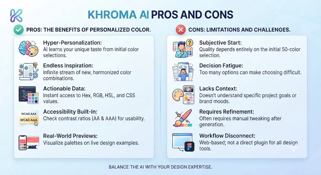 Khroma ai Pros and Cons