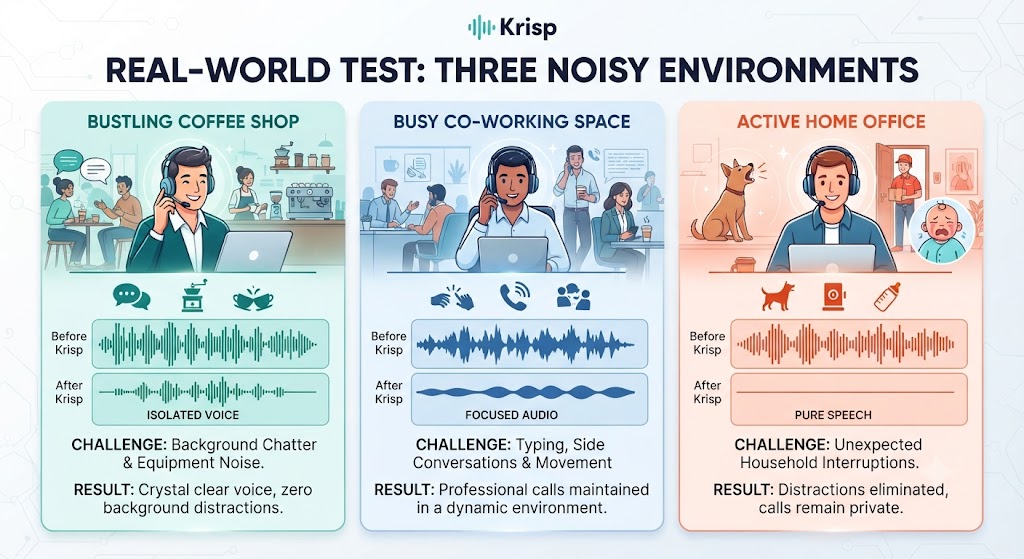 Krips Review Real World Test Three Noisy Environments