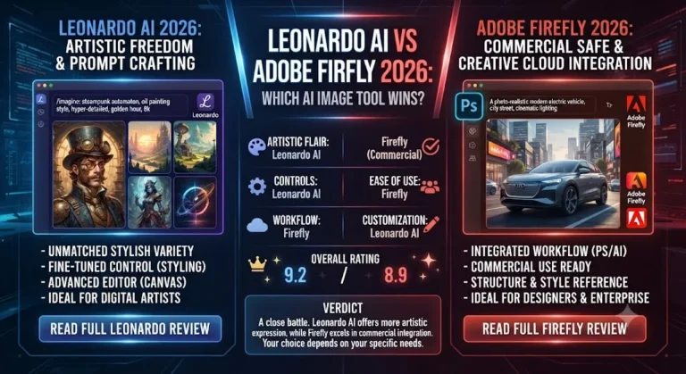 Leonardo AI vs Adobe Firefly 2026 Which AI Image Tool Wins
