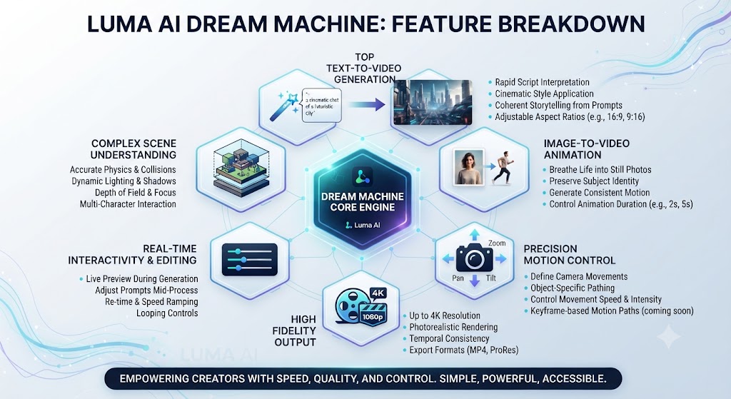 Luma AI Dream Machine Feature Breakdown