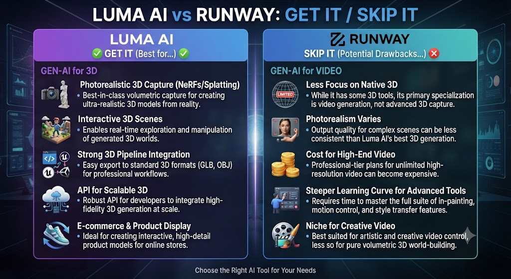 Luma AI vs Runway Get It Skip It