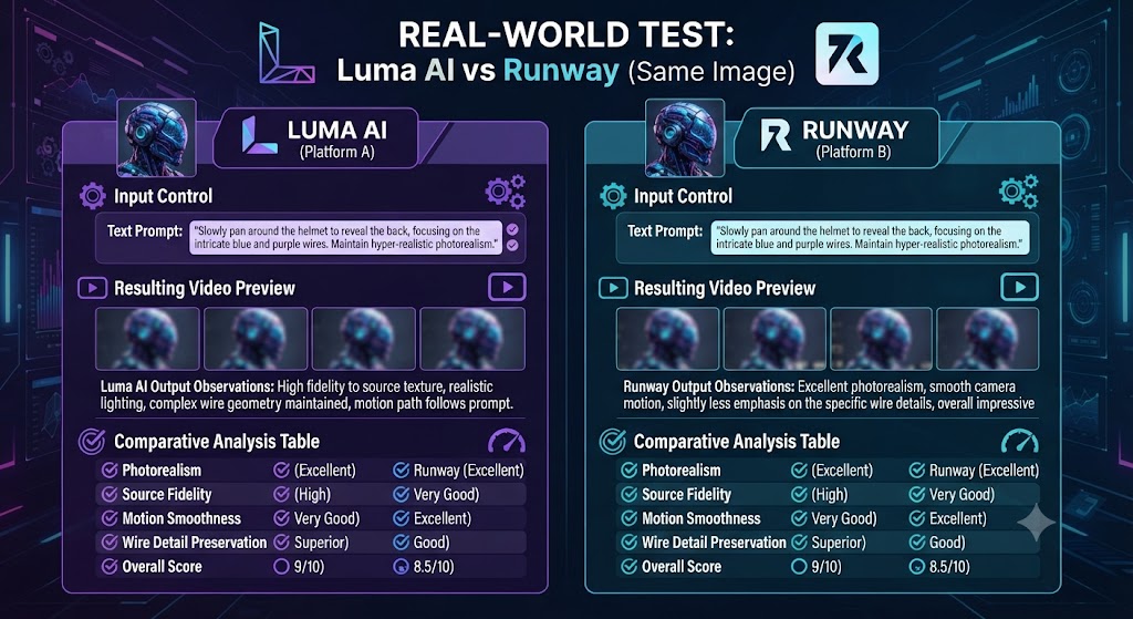 Luma AI vs Runway Real World Test Same Image, Both Tools