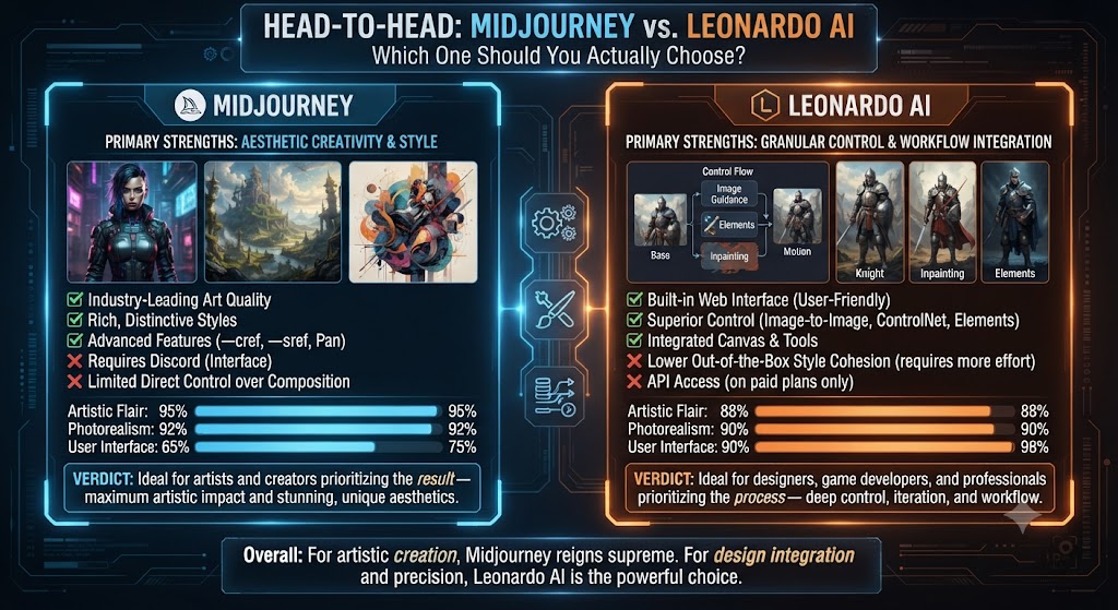Midjourney vs Leonardo AI Which One Should You Actually Choose