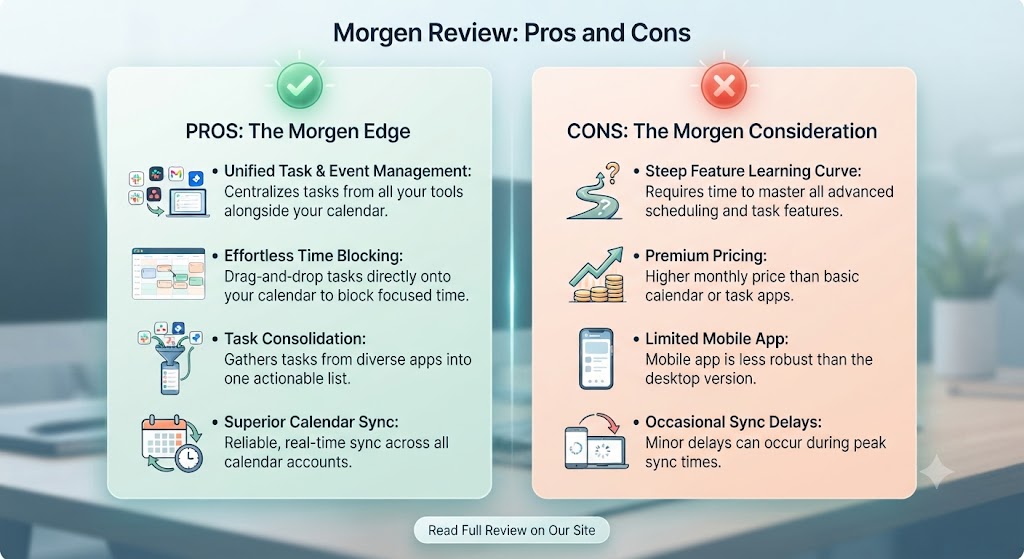 Morgen Review Pros and Cons