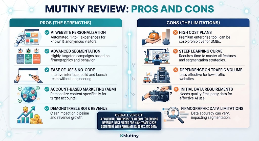 Mutiny Review Pros and Cons